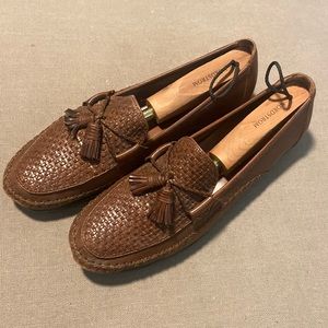Vintage Cole Haan Country Basket Weave Tassled Loafers